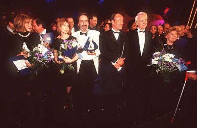 Corinna Harfouch at the Bavarian Film Ball in Munich 180197 1997 Old Photo