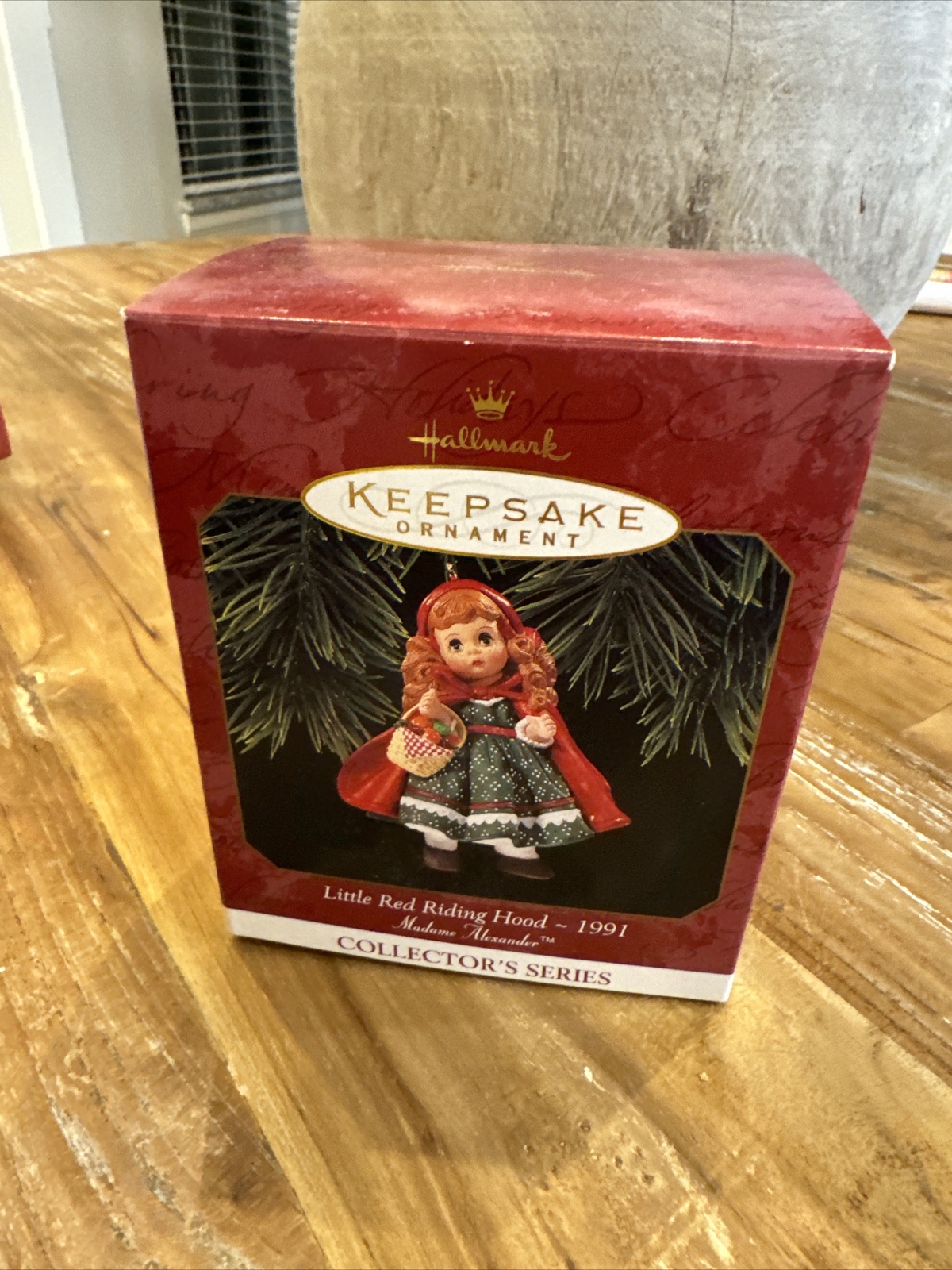 1991 Madame Alexander Little Red Riding Hood Hallmark Keepsake Ornament NIB #2