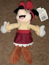 DISNEY WORLD 9" PIRATE MINNIE MOUSE BEAN BAG OUTFIT STUFFED PLUSH TOY PLAY DOLL