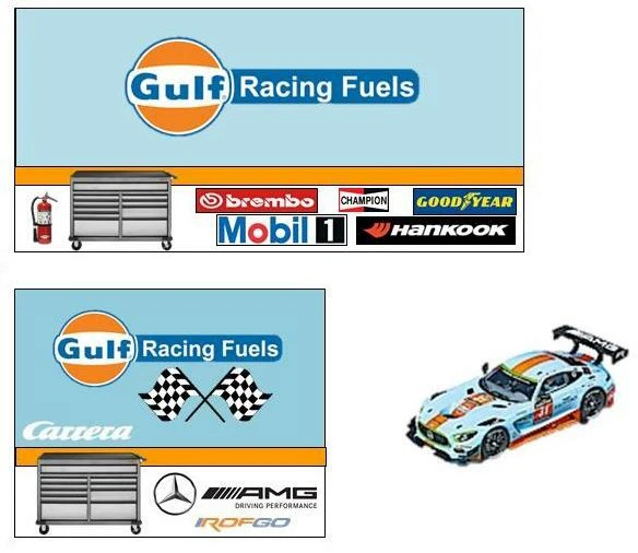 Coche Ranura Carrera 21104 Pit Stop Garaje Decoración Pared *PERSONALIZADO* Escala 1:32 1:24 Foto 3 de 4