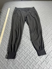 Athleta Women's Jogger Pants Size 8 Black Lightweight Drawstring Pockets