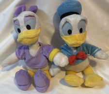 Disney/Just Play Donald and Daisy Duck 9" Plush Stuffed Animals