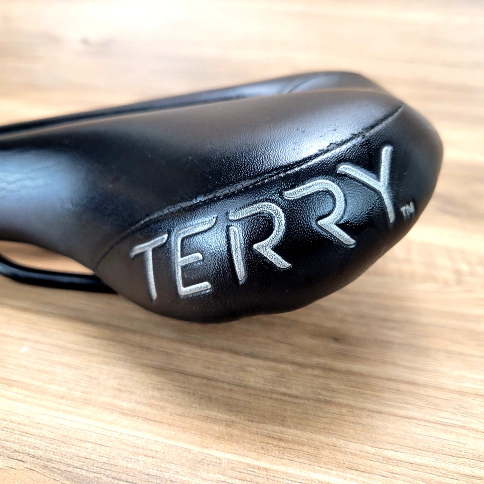 Asiento de sillín de bicicleta Terry Butterfly Cromoly para mujer, cómodo corte central Foto 3 de 4