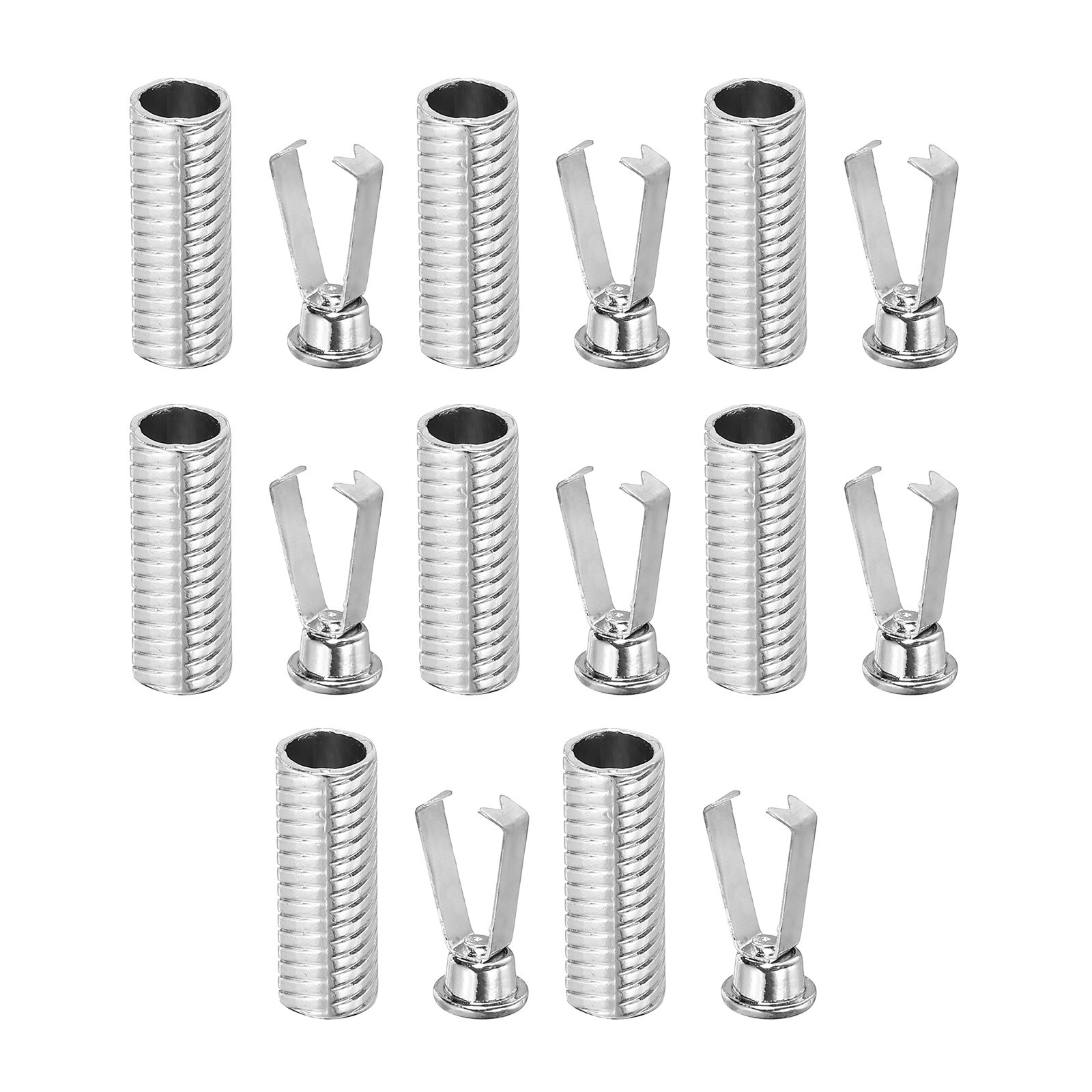 APL Punte per Lacci 16 Pezzi Punte per Lacci per Scarpe Stringa Tono Argento Stile C