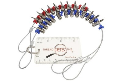 Thread Detective Thread Identifier Tool - Mini/Small Inch/Metric Thread Sizes