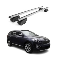 DachträGer GepäCkträGer FüR Kia Sorento 2016-2020 QuerträGer Abe Alu Grau 2X