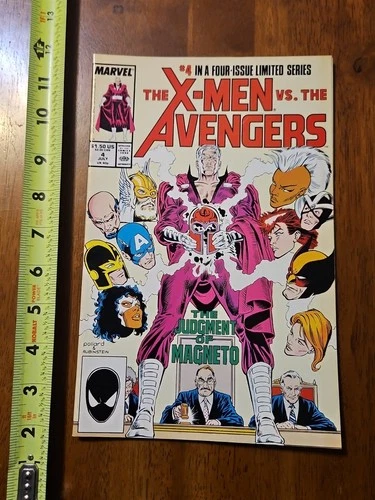 VINTAGE MARVEL COMIC X MEN VS AVENGERS #4 1987