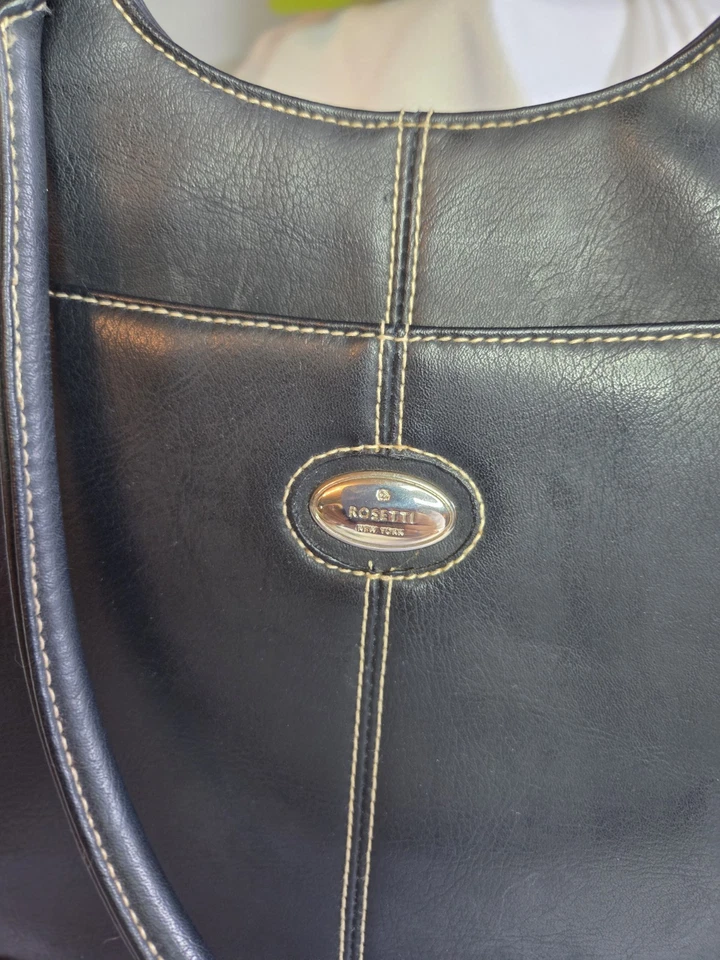 Bolso de hombro Rosetti New York vintage para mujer en azul oscuro Foto 2 de 4