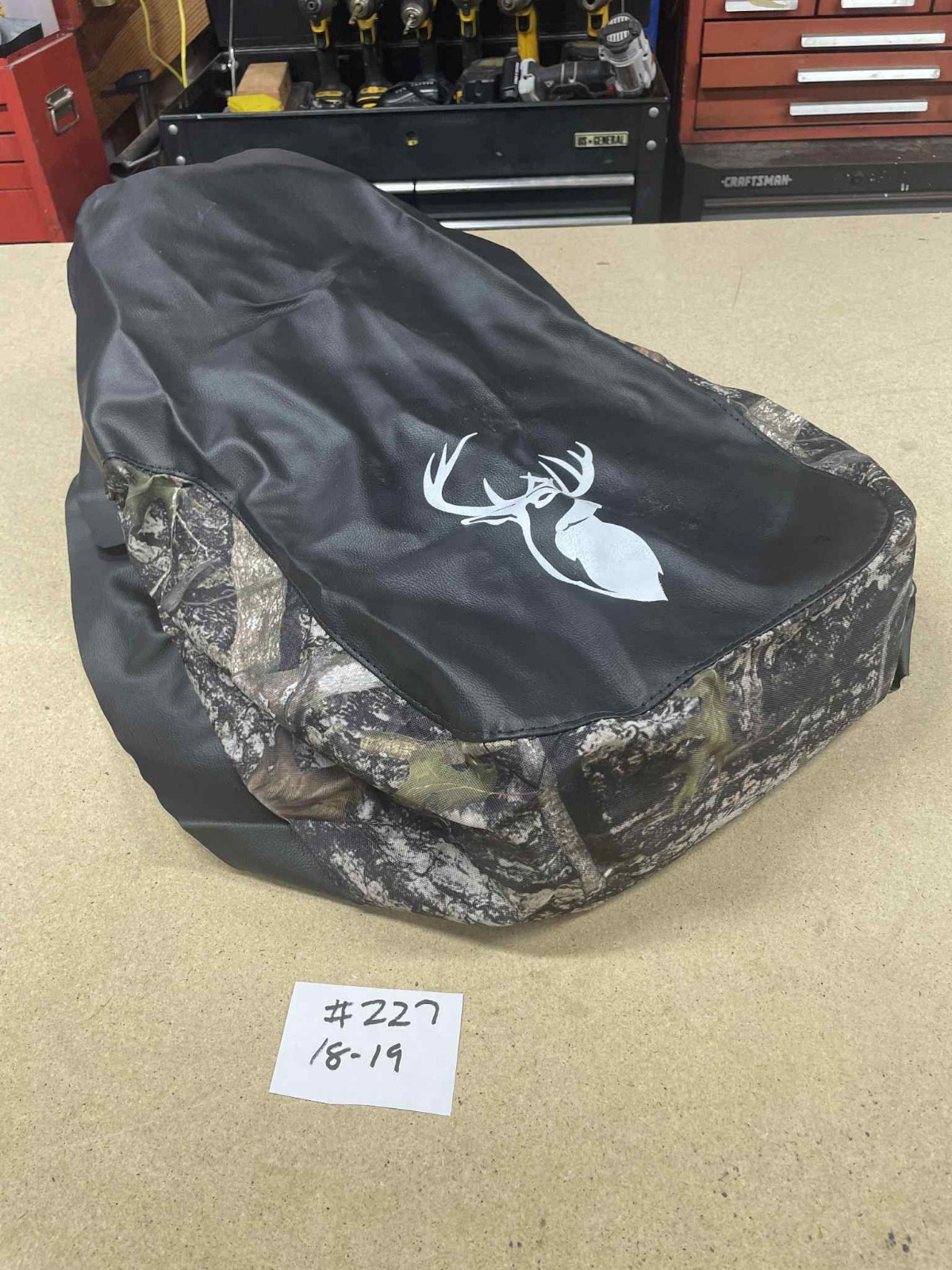 Honda Foreman Rancher TRX Seat Cover Camo Black Color Seat Cover