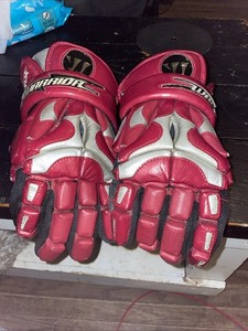 Warrior Mac Daddy 13” lacrosse Gloves Red
