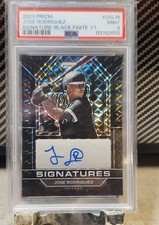 2023 Panini Prizm - Signatures Jose Rodriguez #SIGJR black finite 1/1