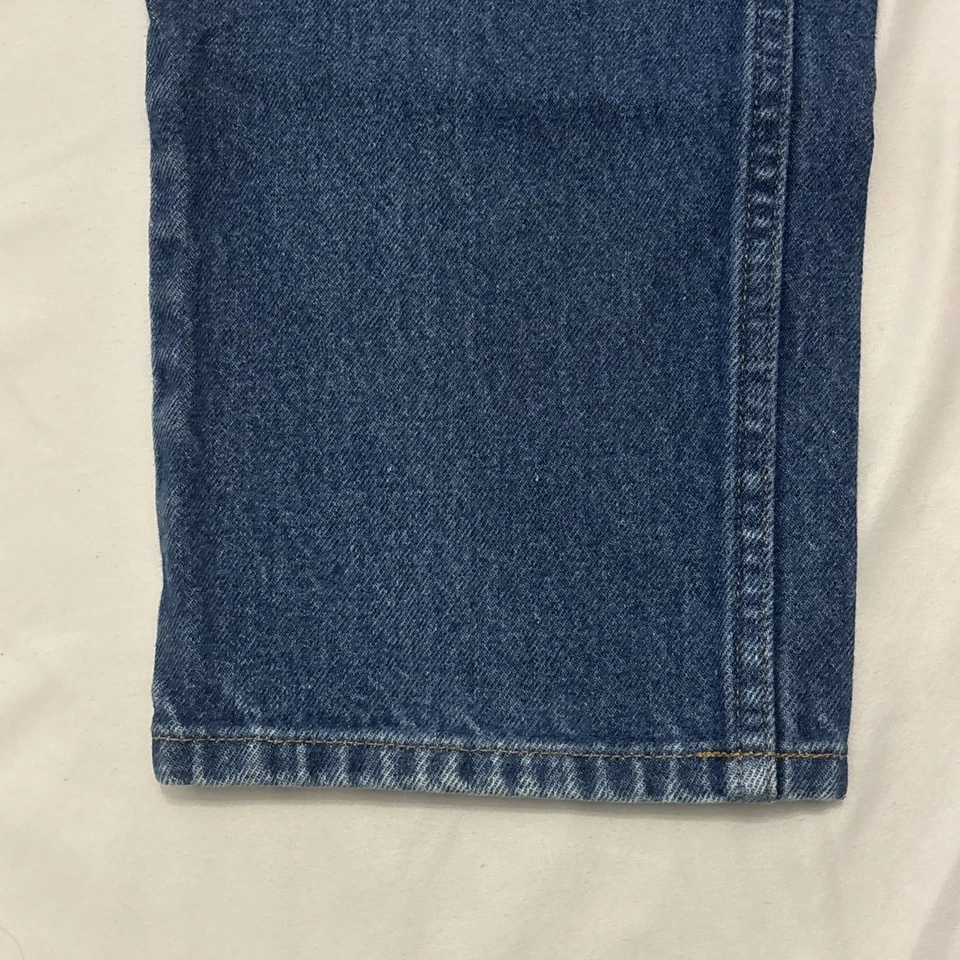 LL Bean Jeans Mens 35x30 Blue Relaxed Fit Denim Zip Fly 100% Cotton Classic ✅Y2K - Image 3 of 4