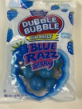 🍭 America’s Original Dubble Bubble Gum Balls Blue Razz Berry 4 Oz Double Bubble