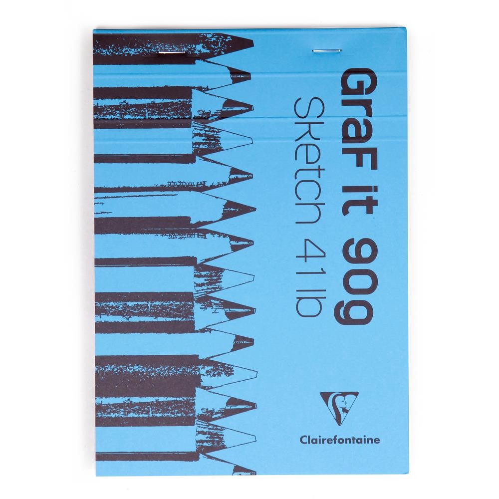 Bloc dessin A3 Clairefontaine GraF it papier 90g blanc velouté