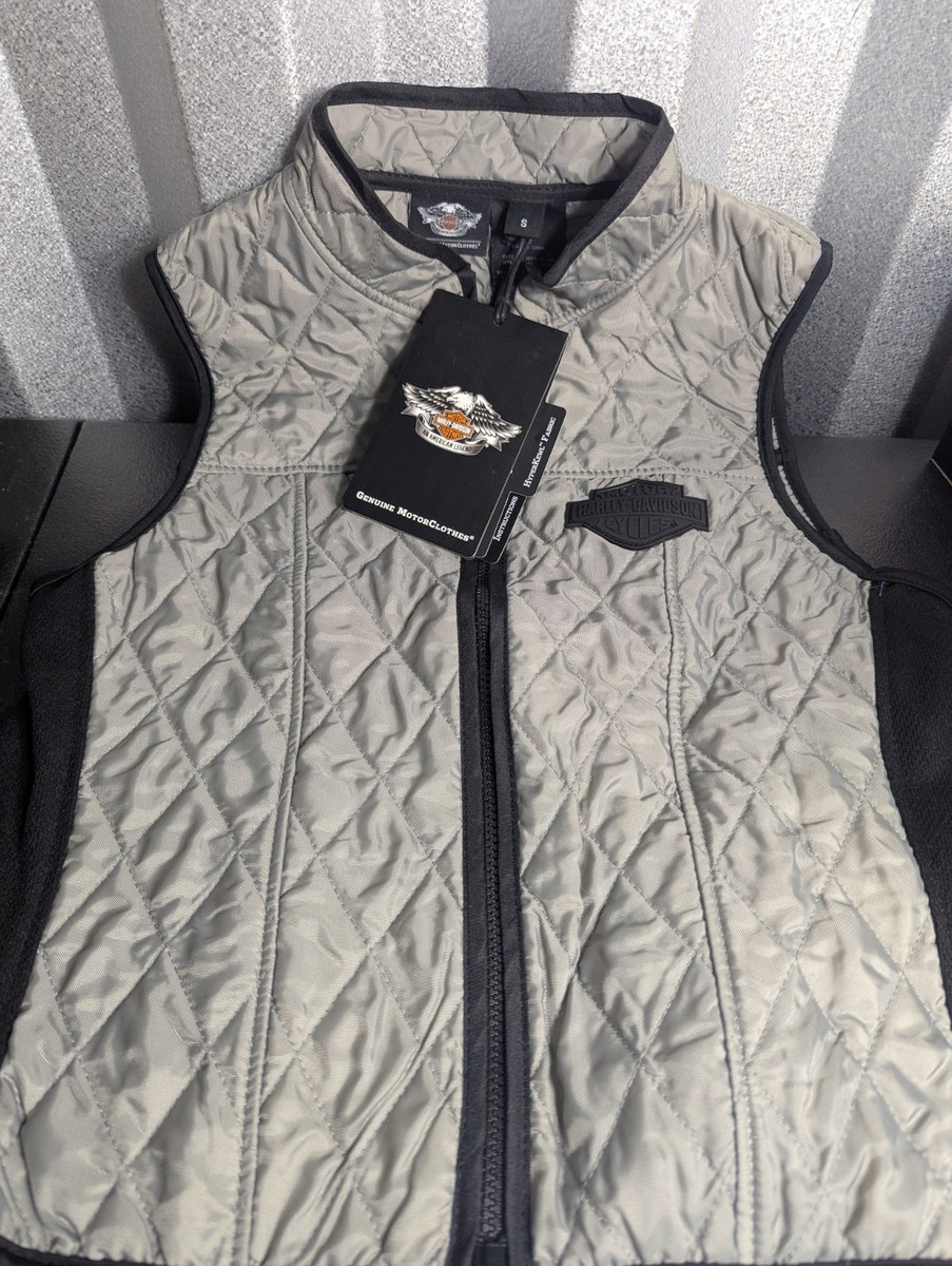 USA製 Harley-Davidson sleeveless Harley-Davidson® Women's Eclipse Asymmetrical Leather Vest - Black