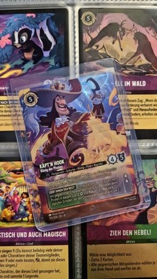 Lorcana Käpt'n Hook König Der Piraten Enchanted Rare Karte
