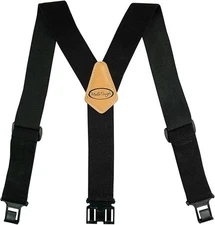 Belt Clip suspenders Men Perry suspenders with 2 inch width,non-metal Black