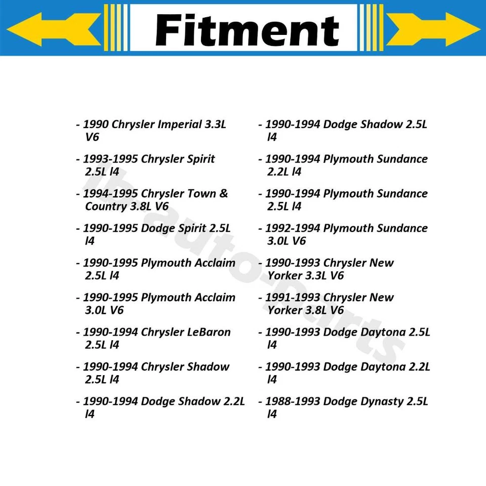 Rear Brake Hose 2x For Chrysler Shadow 1990 Chrysler Spirit 1993-1995 - Image 2 of 4