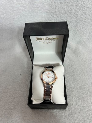 Juicy Couture Black Label, zierliche Damenuhr Roségold und Silber - brandneu