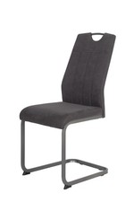 Schwingstuhl Christina II S, 4er Set, mit Microfaser-Bezug, Farbe anthrazit