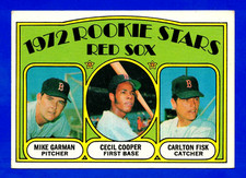 1972 TOPPS #79 CARLTON FISK BOSTON RED SOX ROOKIE CARD -- EX