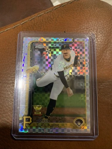 2025 Paul Skenes 5 Card Lot Topps Chrome, Bowman, Topps Now X Fractor see pics