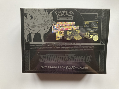 Pokemon TCG Sword & Shield Zacian ETB Elite /Trainer Box Plus /New