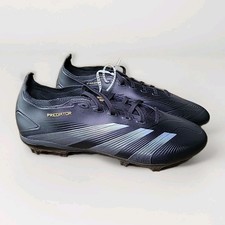Adidas Predator League FG Soccer Cleats Men Size 12 IF6347 Black / Carbon /Gold