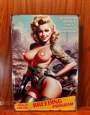 Post Apocalypse Breeding Vintage Pulp 13X19 85lb Gloss Art Print By Yosemite!