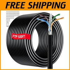 Cat 6 Shielded Ethernet Cable 500ft - Waterproof