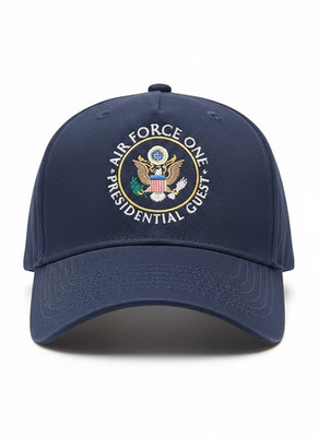 Air Force One Presidential Guest  Blue Embroidered Baseball Cap