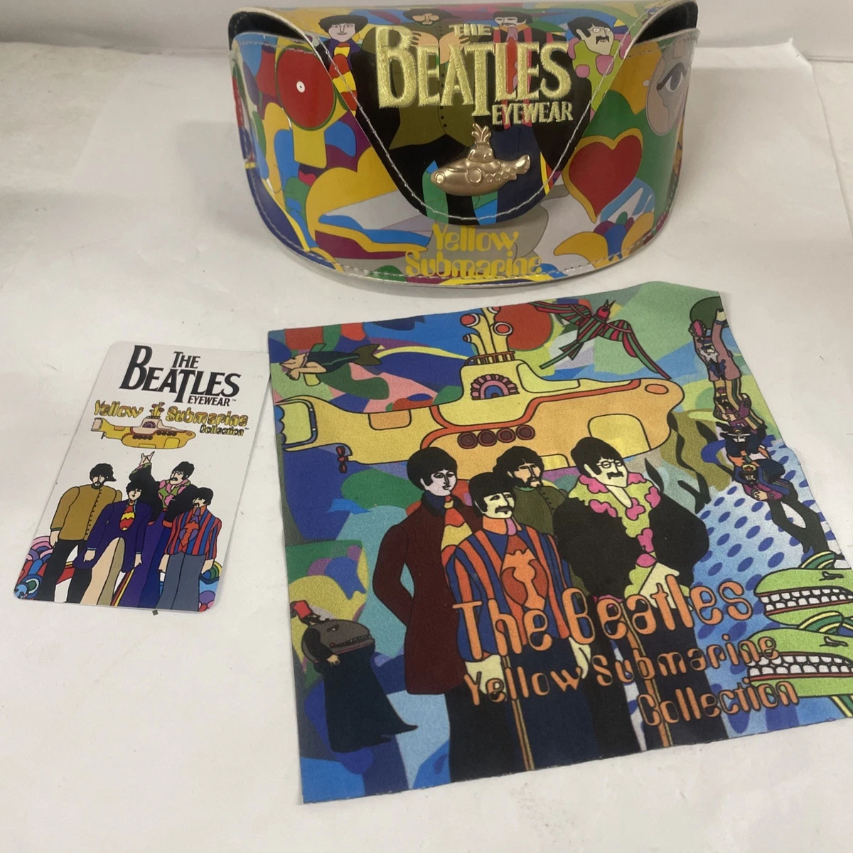 The BEATLES Yellow Submarine Eyewear Case with Colorful Beatles Cleaning Cloth beatles yellow submarine sunglasses products for sale | eBay main image 4