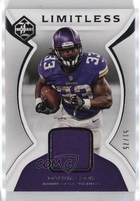 2018 Panini Limited Limitless Materials Silver Spotlight 51/75 Dalvin Cook 2qw