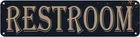 Restroom Vintage Metal Sign Bathroom Door Signs for Offices Businesses Restauran