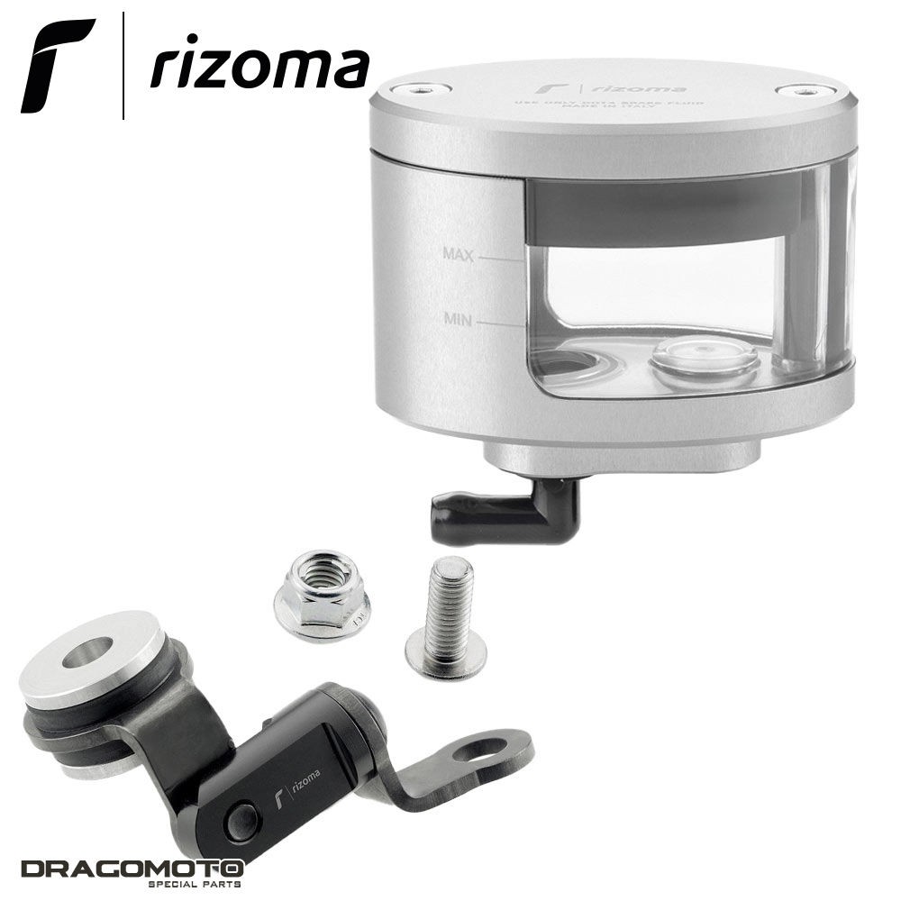 Bocal de fluide Rizoma argent, l'orfèvrerie pour Kawasaki Z900RS