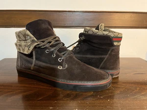 Gucci Bottes / Baskets montantes en daim taille 9G (10 US) 100% authentiques