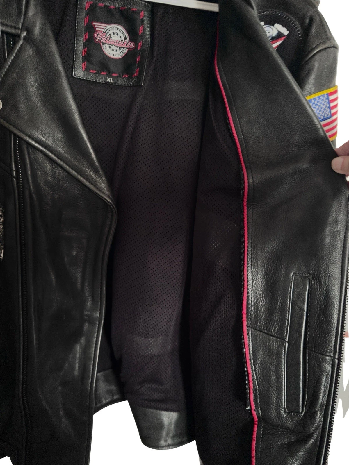 Milwaukee Leather Men’s Jacket (Premium Milled Cowhide)  Vintage Kutter, SOA image 4