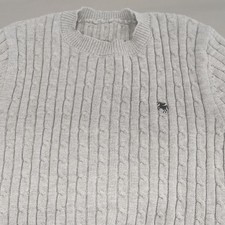 Gray Cable Knit Sweater