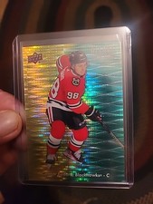 2023 Upper Deck Allure Connor Bedard Color Flow Yellow/Green Spectrum RC /99