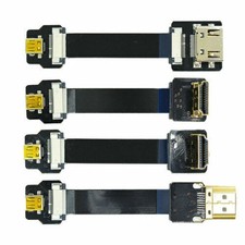 FPC Flexible Flat HDTV Ribbon Cord FPV Micro HDMI Mini HDMI 90 Degree Connector