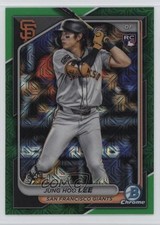 2024 Bowman Chrome Mega Box Green Mojo Refractor 48/99 Jung-Hoo Lee Jung Hoo ez6