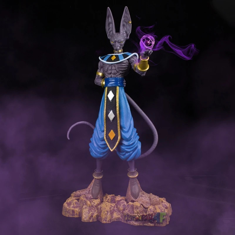 Figurine Dragon Ball Z Beerus 30 cm en PVC violet pour collectionneur manga