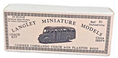 Langley Ref S1 Commer Commando Plaxton Body Coach Spurweite OO Weißmetall-Kit in Schachtel
