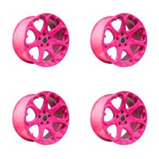 Set Of 4 Heritage Wheel Kokoro Monoc 18x8.5 5x115 35 Pink Wheels Rims