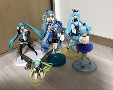 Hatsune Miku Figure Lot Collectible Anime Toys Preowned Slight Wear Authentic