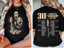Scream 7 Kill Tour 2 Sided Shirt, 30th Anniversary Scream Kill Tour 2026 T-Shirt