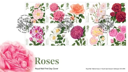 GB FDC 2026 ROSES STAMPS FDC **SPECIAL PRICE** UNADDRESSED FIRST DAY COVER