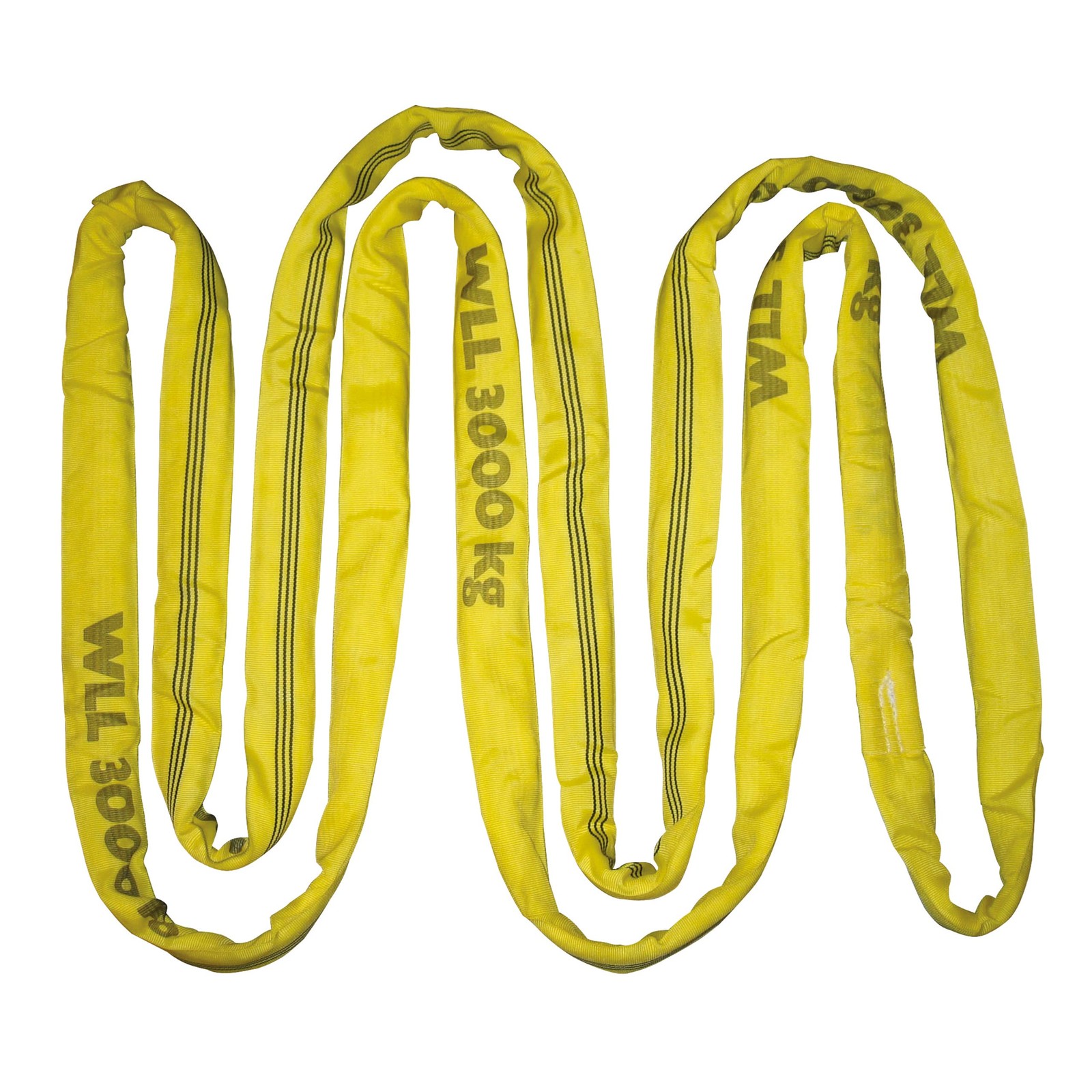 Sangle ronde 3t circonférence 3m double gaine noire pour levage