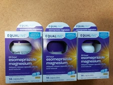 NEW SEALED 14 28 42 84 126 CT EQUALINE 24 HR ESOMEPRAZOLE CAPSULES 20MG 5/26 USA