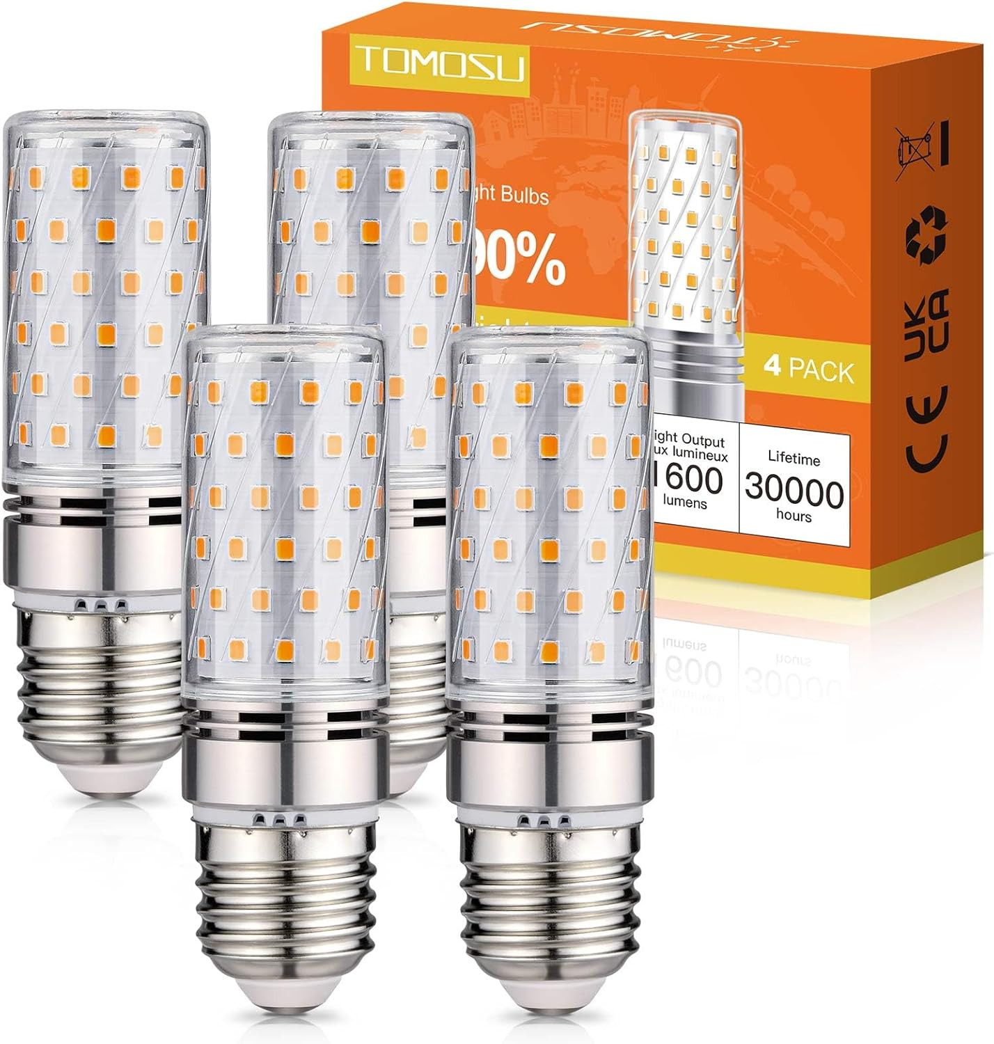 Pacco Lampadine LED E27 1600LM 3000K | Sostituisci 150W e Risparmia